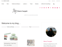 Tablet Screenshot of mariafrangieh.com